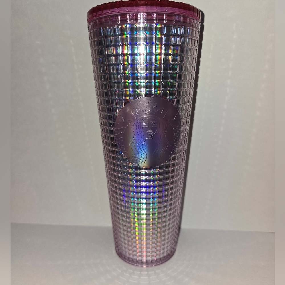 Starbucks iridescent pink Gradient 2023 Studded Tumbler Cold Cup 24 oz